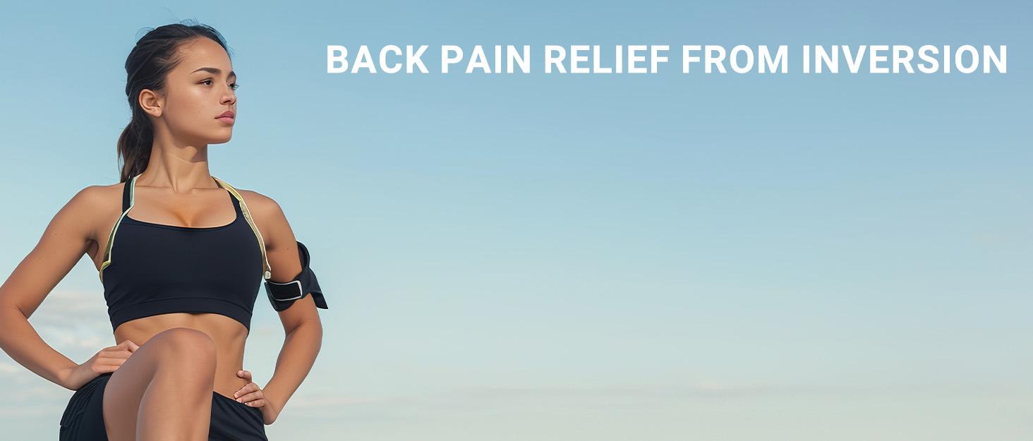 YOLEO Gravity Heavy Duty Inversion Table for Pain Relief Therapy with Headrest & Adjustable Protective Belt Back Stretcher Machine