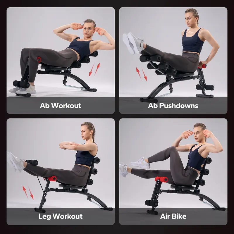 Banco de pesas ajustable para entrenamiento de cuerpo completo