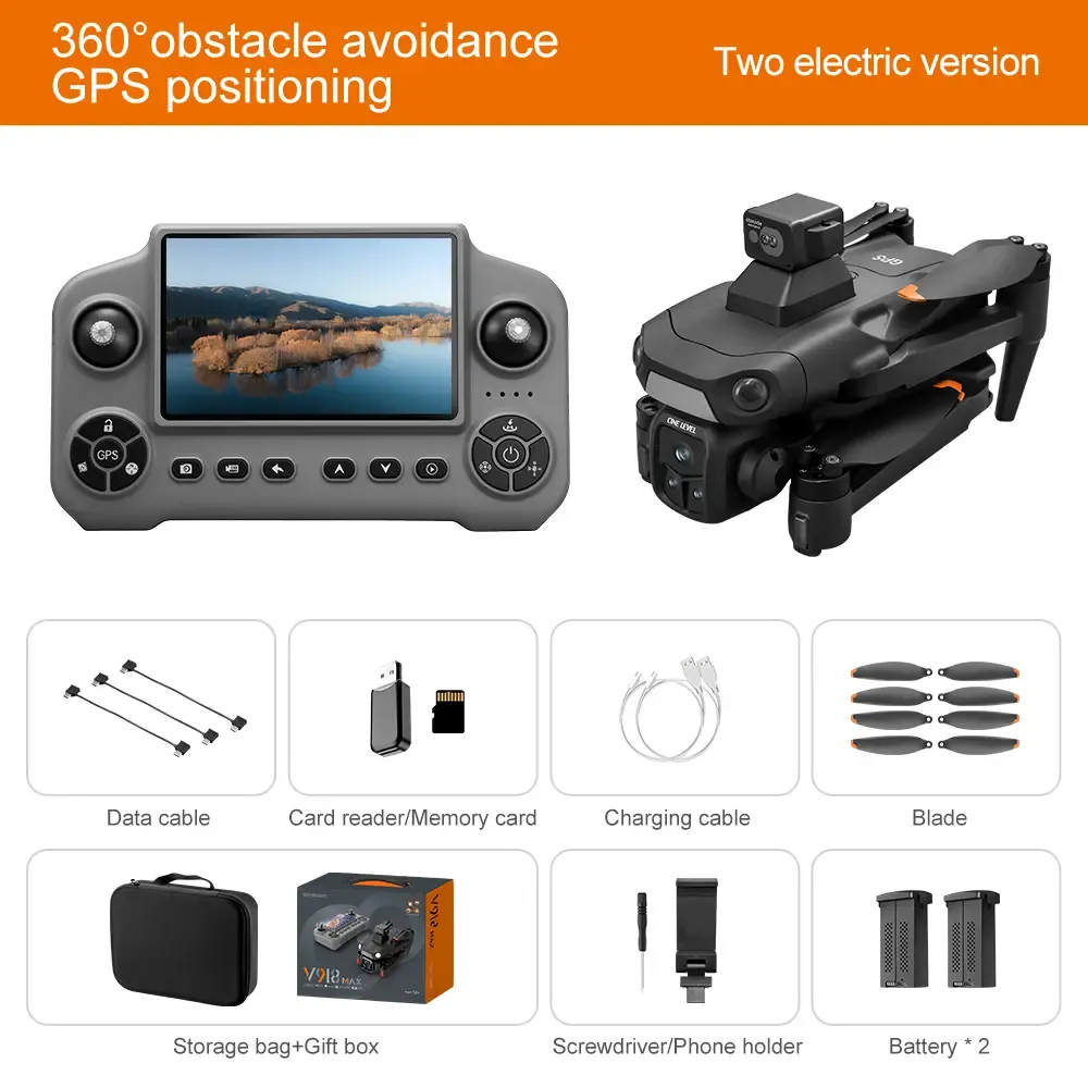 V918MAX GPS Drone with 3km Flight Range 300m Altitude 360 Obstacle Avo