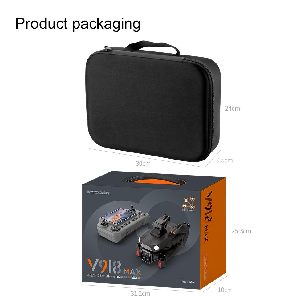 V918MAX GPS Drone with 3km Flight Range 300m Altitude 360 Obstacle Avoidance Optical Flow Hovering Oversized Display One Touch Return High Value Christmas Gift