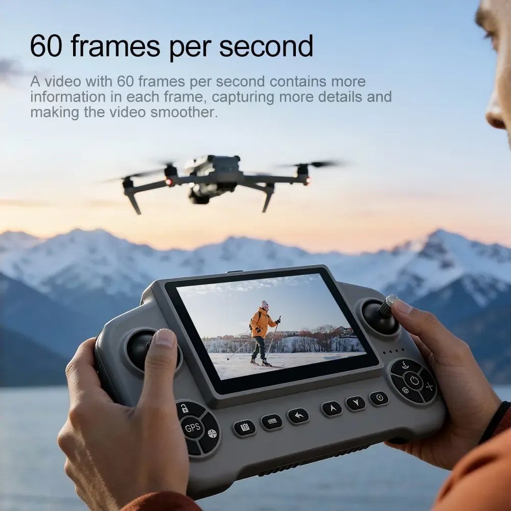 Drone GPS V918MAX con alcance de vuelo de 3 km, altitud de 300 m, evitación de obstáculos de 360 ​​grados, flujo óptico, vuelo estacionario, pantalla de gran tamaño, retorno con un solo toque