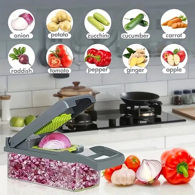 Lovivol 16-in-1 Manual Vegetable Chopper Set