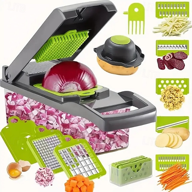 Lovivol 16-in-1 Manual Vegetable Chopper Set