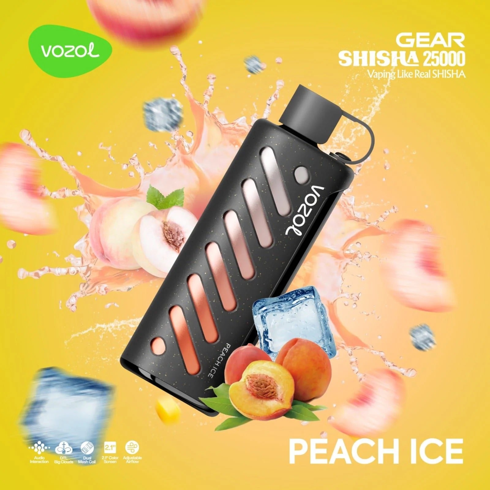 VOZOL GEAR SHISHA 25,000 - Grape Ice