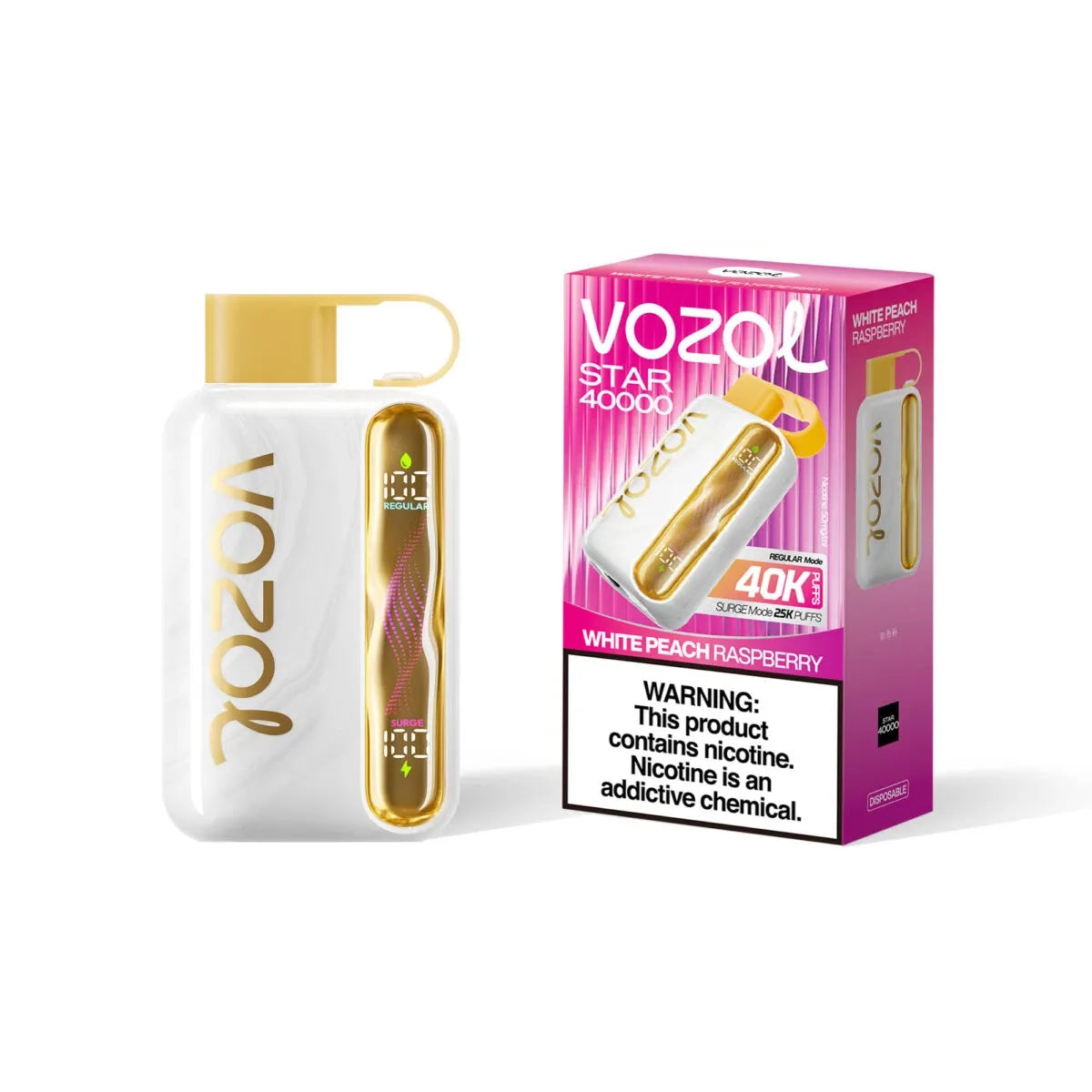 VOZOL STAR 40,000 - White Peach Raspberry