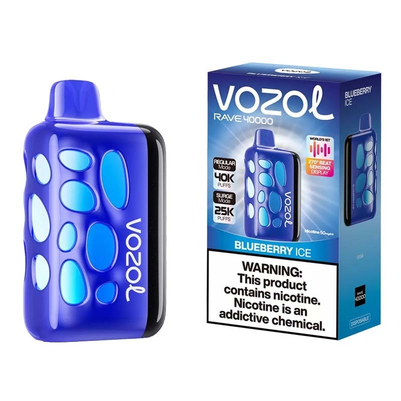 VOZOL RAVE 40,000 - Blueberry Ice