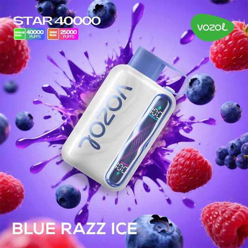 VOZOL STAR 40,000 - Blue Raze Ice