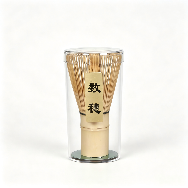 Natural Bamboo Matcha Whisk for Brewing Fine Bright Green Matcha