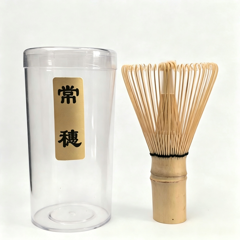 Natural Bamboo Matcha Whisk for Brewing Fine Bright Green Matcha