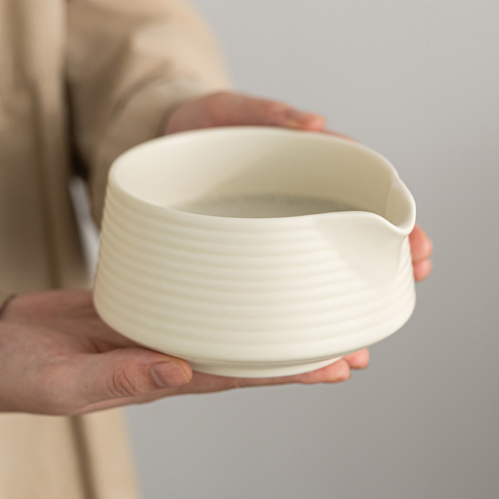 Ceramic Matcha Bowl with Spout, Matcha Brush, Tea Whisk, and Matcha Bowl Set