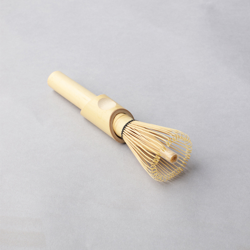 White Bamboo Long-Handle Whisk (Chasen)
