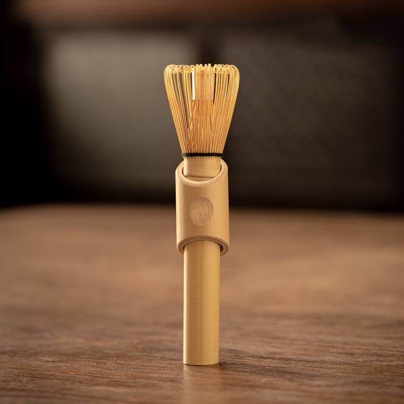White Bamboo Long-Handle Whisk (Chasen)