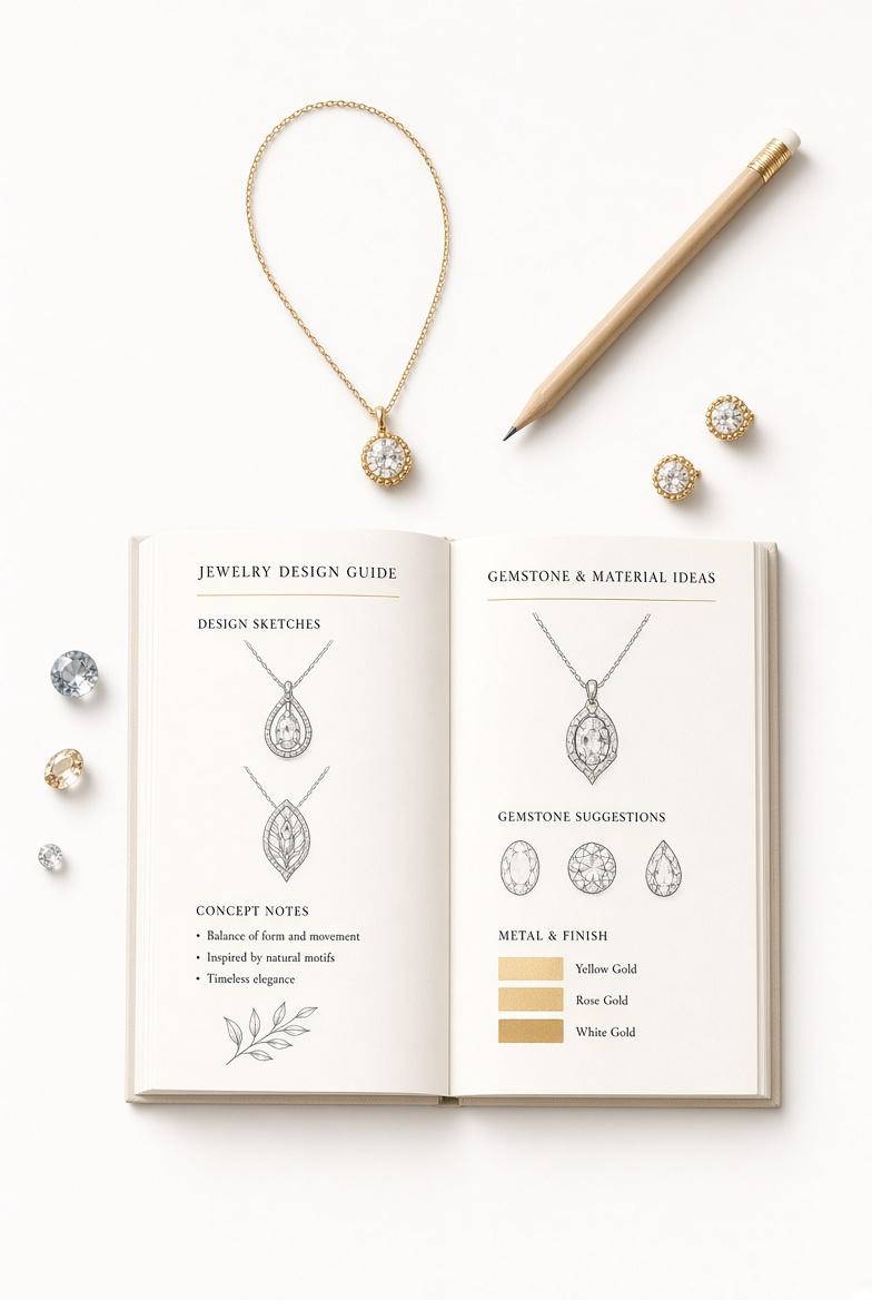 Designer Rose-Jewelry Design from Beginner to Intermediate | Practical Guide to Form, Color & Materials (PDF)