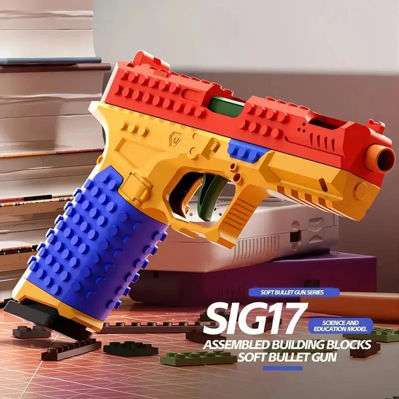 🔥Stress-relief toys🎁Tactical DIY Building Block Pistol Kit