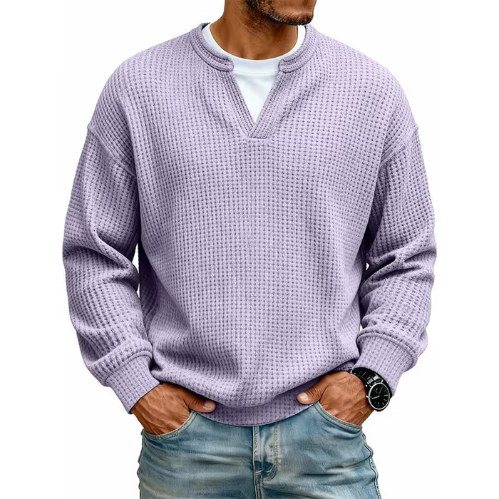 🔥HOT SALE 60% OFF !!📣👔Layered Comfort Waffle Tee