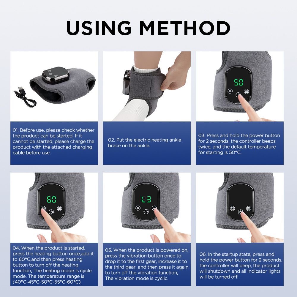 👩‍⚕️ FootRelife Foot Massager 3-in-1 Foot Revive Massager, 5 heat settings and 3 vibration settings