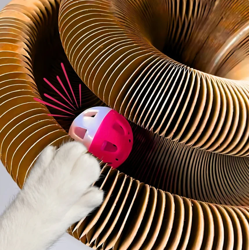 Magic Organ Cat Scratching Board--Comes with a toy bell ball and catnip