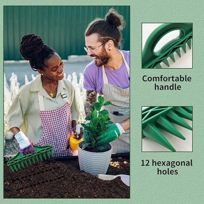 🌱Garden Seed Spacer & Dibbler – 12-Hole Precision Planting Tool