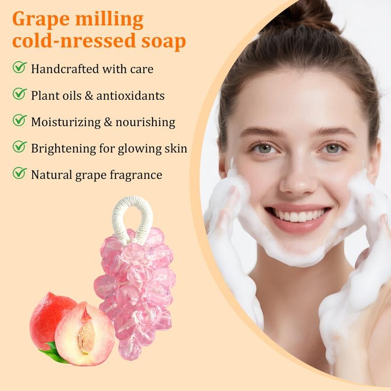 🔥LAST DAY 50% OFF- 🧼Handmade DIY Decorative Grape Soap🫧