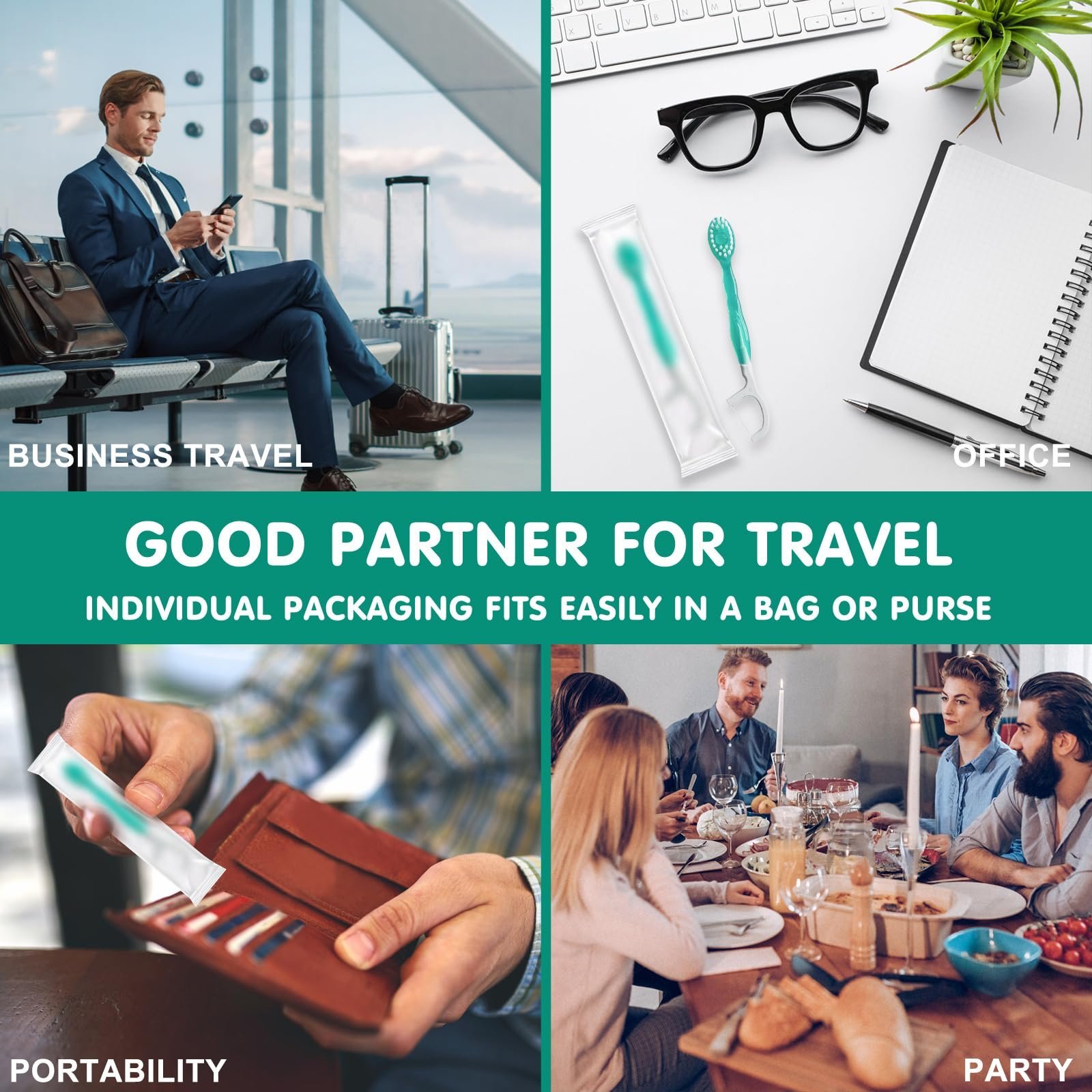 🔥 HOT SALE 49% OFF👨‍🌾🔥5-in-1 Disposable Travel Toothbrush