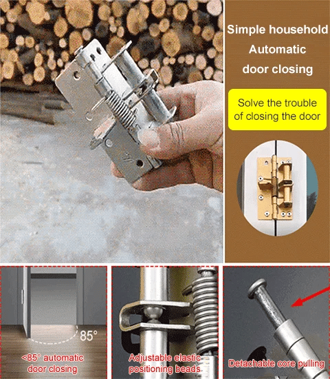 🔥Automatic closing 4 Inch Spring Hinge
