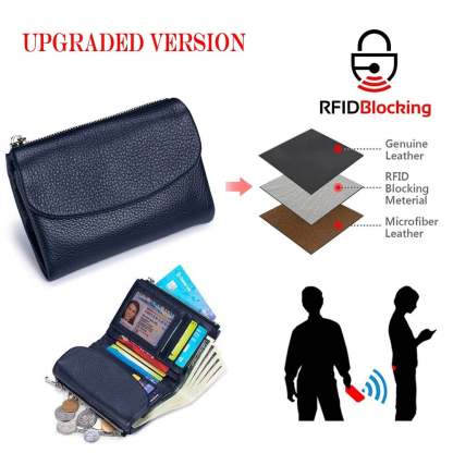 ⏰Last Day 49% OFF⏰Unisex Pebble Leather Wallet 🔥BUY 2 FREE SHIPPING