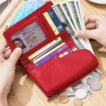 ⏰Last Day 49% OFF⏰Unisex Pebble Leather Wallet 🔥BUY 2 FREE SHIPPING