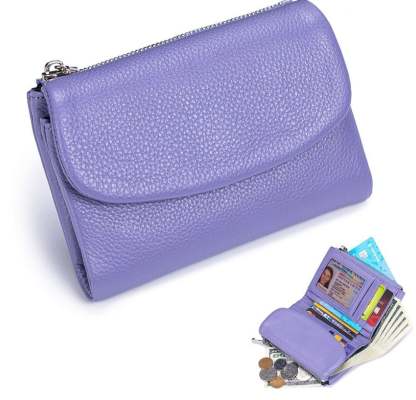 ⏰Last Day 49% OFF⏰Unisex Pebble Leather Wallet 🔥BUY 2 FREE SHIPPING