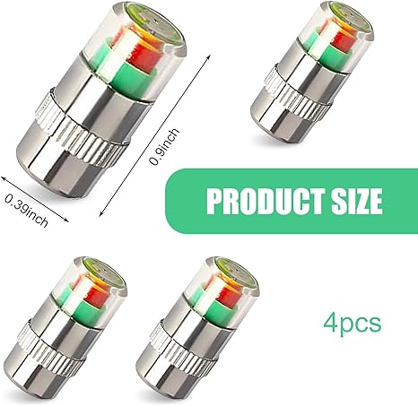 🔥Summer Promotion🔥4 Pcs Car Tire Pressure Monitor Valve Caps