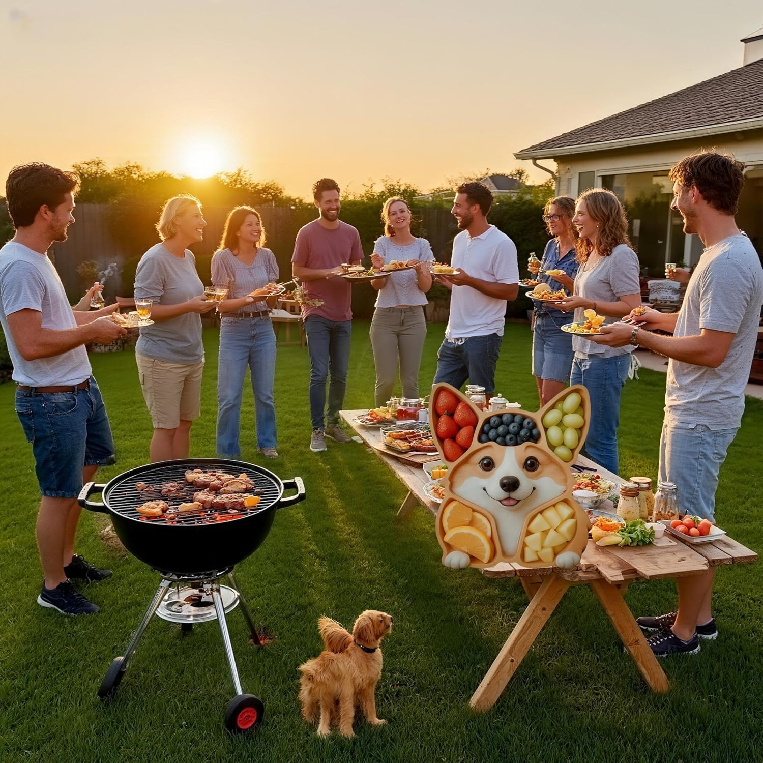 🐶 Corgi Cheese Board & Charcuterie Platter 🧀