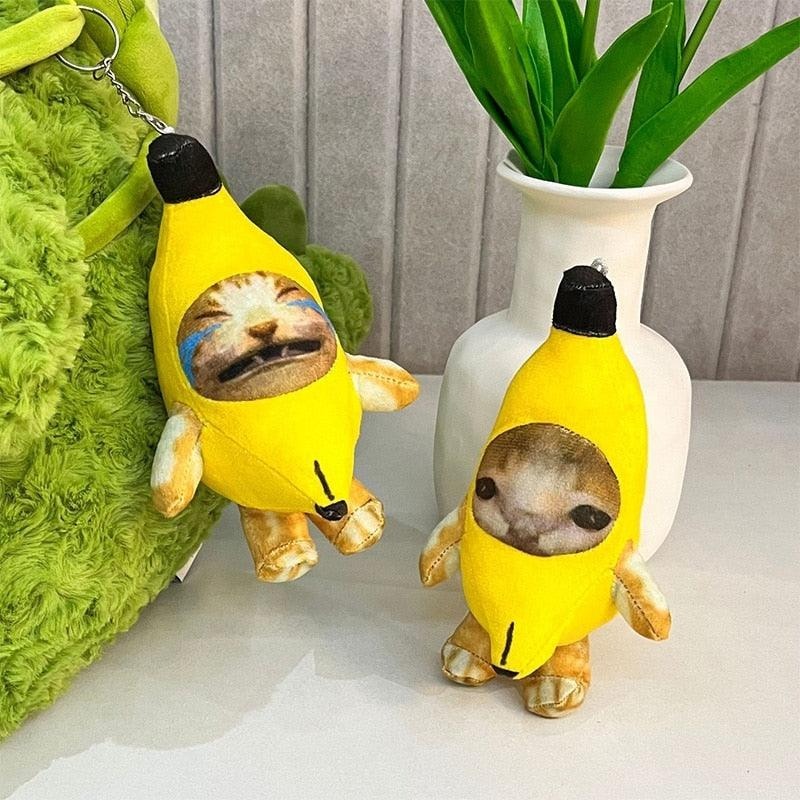 Banana Plush Pendant Cute Crying Banana Funny Key Chain