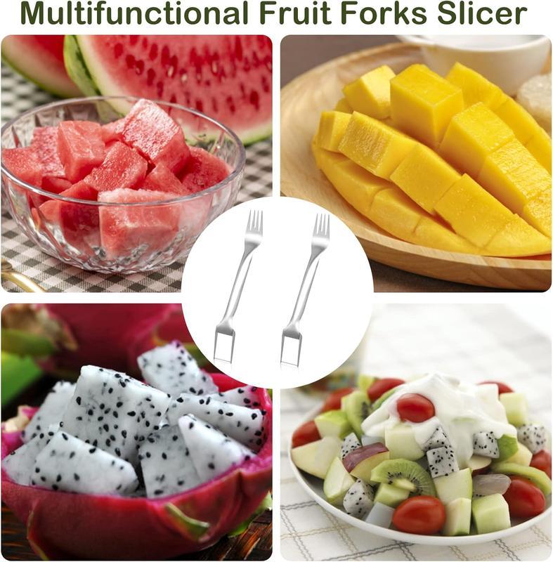 🍉✨ 2-in-1 Fruit Cutter & Fork – For Quick and Easy Fruit Serving! 🍓