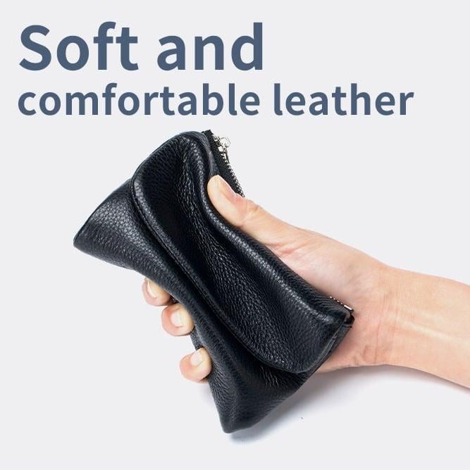 ⏰Last Day 49% OFF⏰Unisex Pebble Leather Wallet 🔥BUY 2 FREE SHIPPING