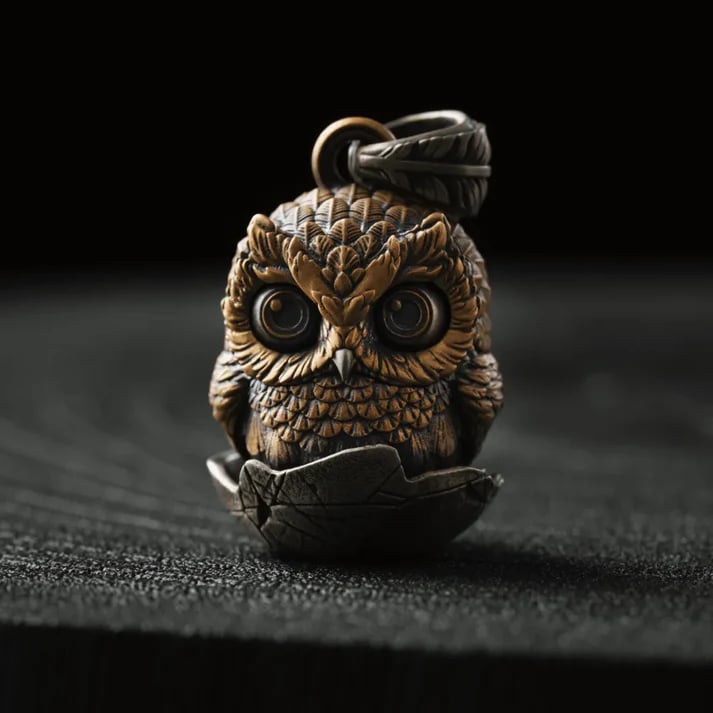 🔥Last Day 49% OFF - 🦉Handmade Owl Fidget Pendant