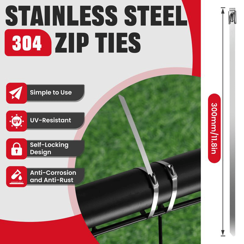 🔧 Professional Stainless Steel Cable Tie Gun Kit