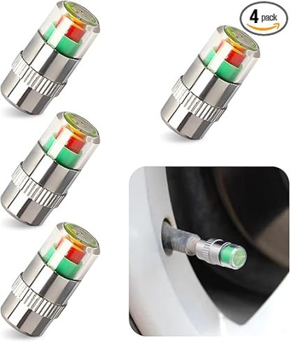 🔥Summer Promotion🔥4 Pcs Car Tire Pressure Monitor Valve Caps