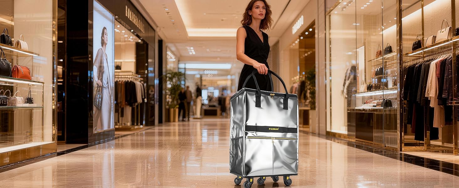 bags on wheels with handle