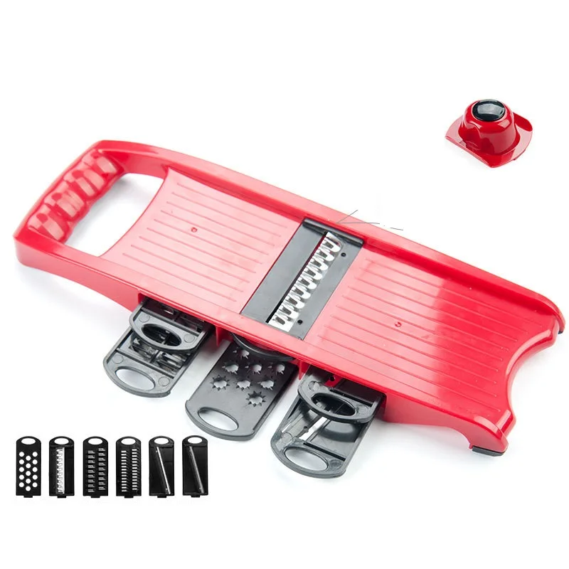 Mandoline Vegetable Slicer With Stainless Steel Blades