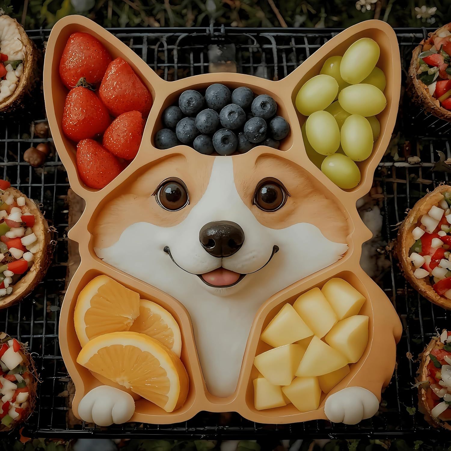 🐶 Corgi Cheese Board & Charcuterie Platter 🧀