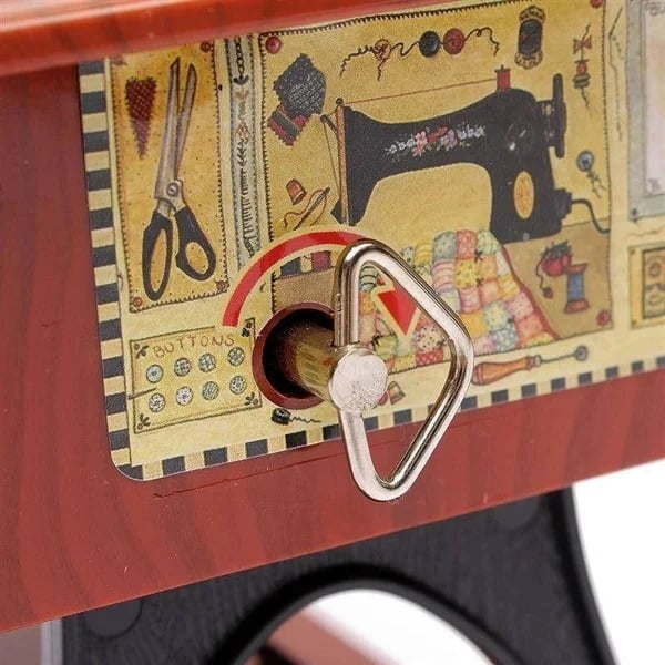 🎶Time Limit Sale 50% OFF - Wood Mini Sewing Machine Music Box