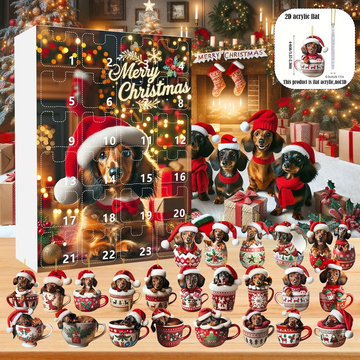 2026 Christmas Dachshund Advent Calendar