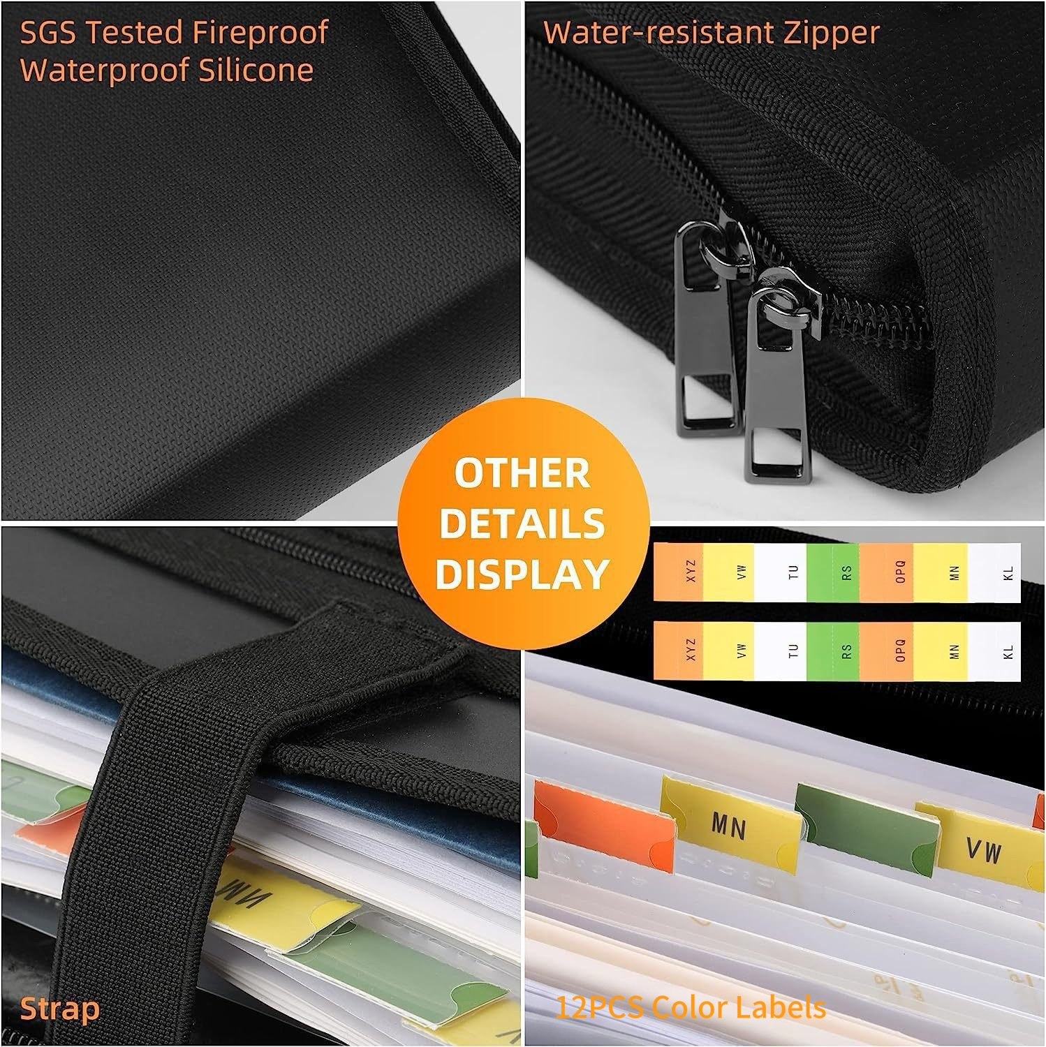 🔥Hot Sale! ⚡Multi-purpose Fireproof Document Bag 💪