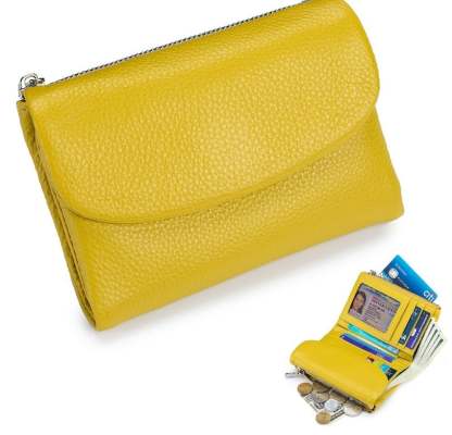 ⏰Last Day 49% OFF⏰Unisex Pebble Leather Wallet 🔥BUY 2 FREE SHIPPING