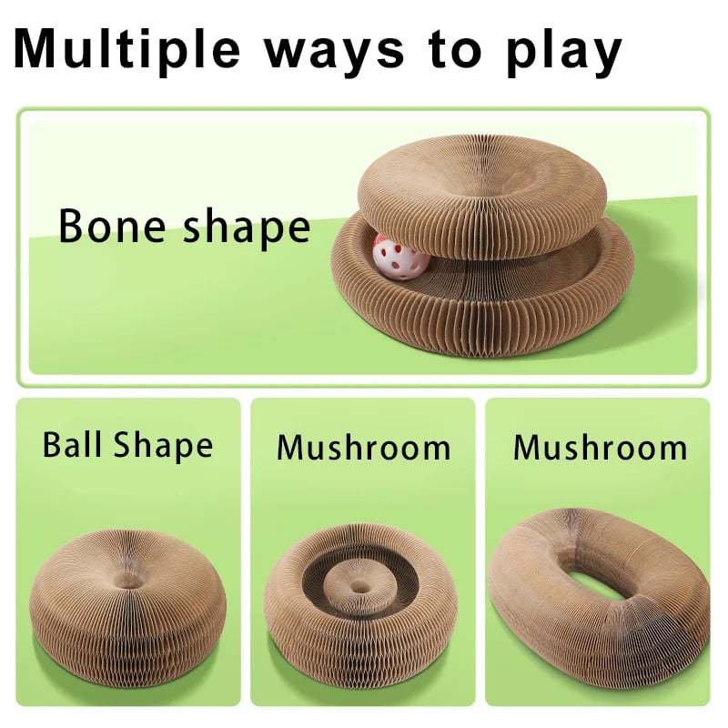 Magic Organ Cat Scratching Board--Comes with a toy bell ball and catnip