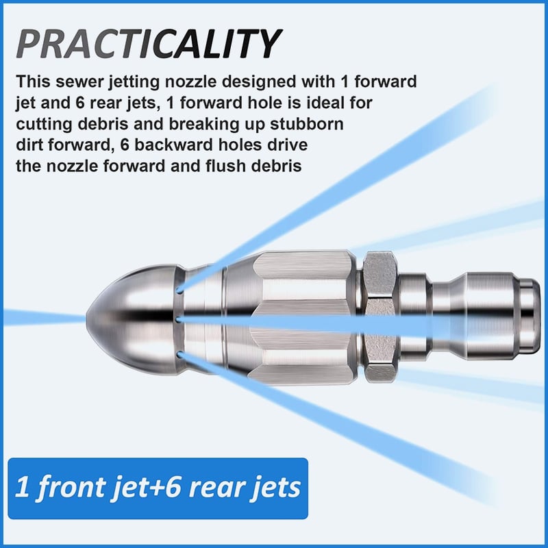 💥LAST DAY 50% OFF🌀1/4" Quick Connect Stainless Nozzle Set