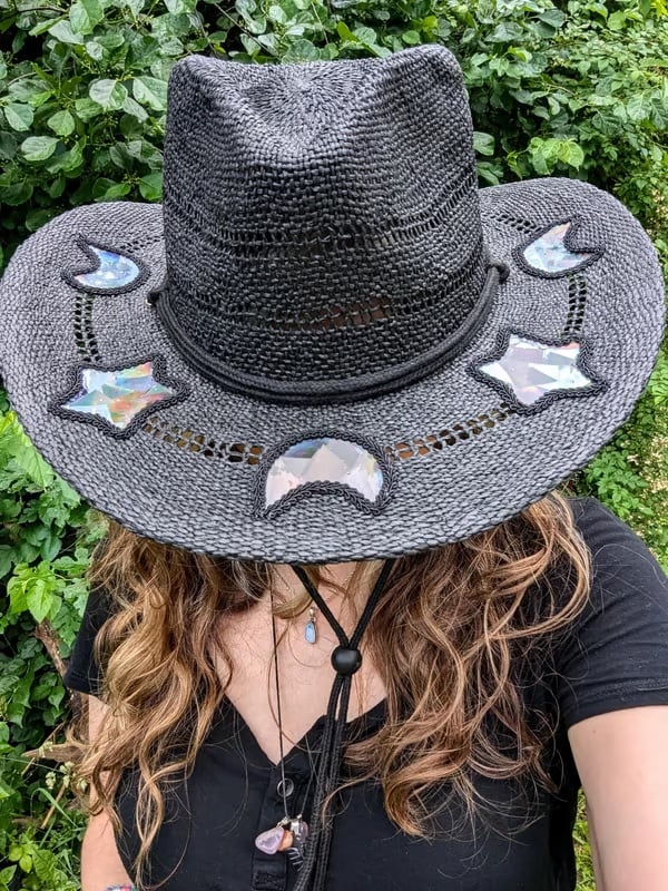 ✨👒Suncatcher Cowgirl Straw Prism Hat