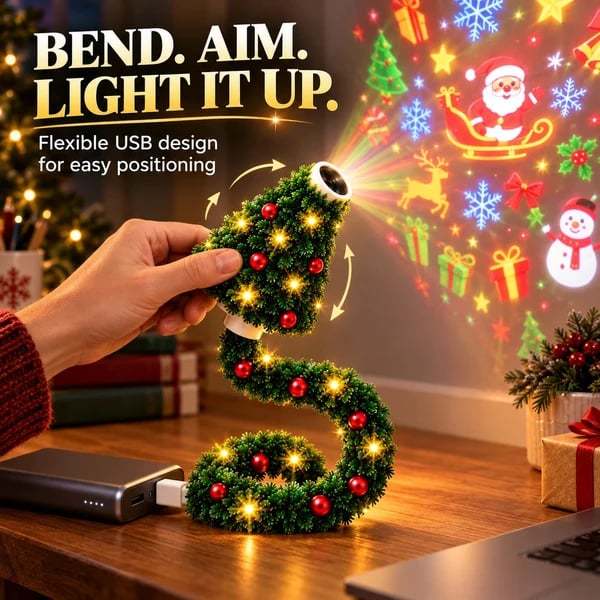 🔥Last Day 49% OFF 🔥 Magical Christmas Tree USB Projector Light – Festive Holiday Atmosphere Lamp