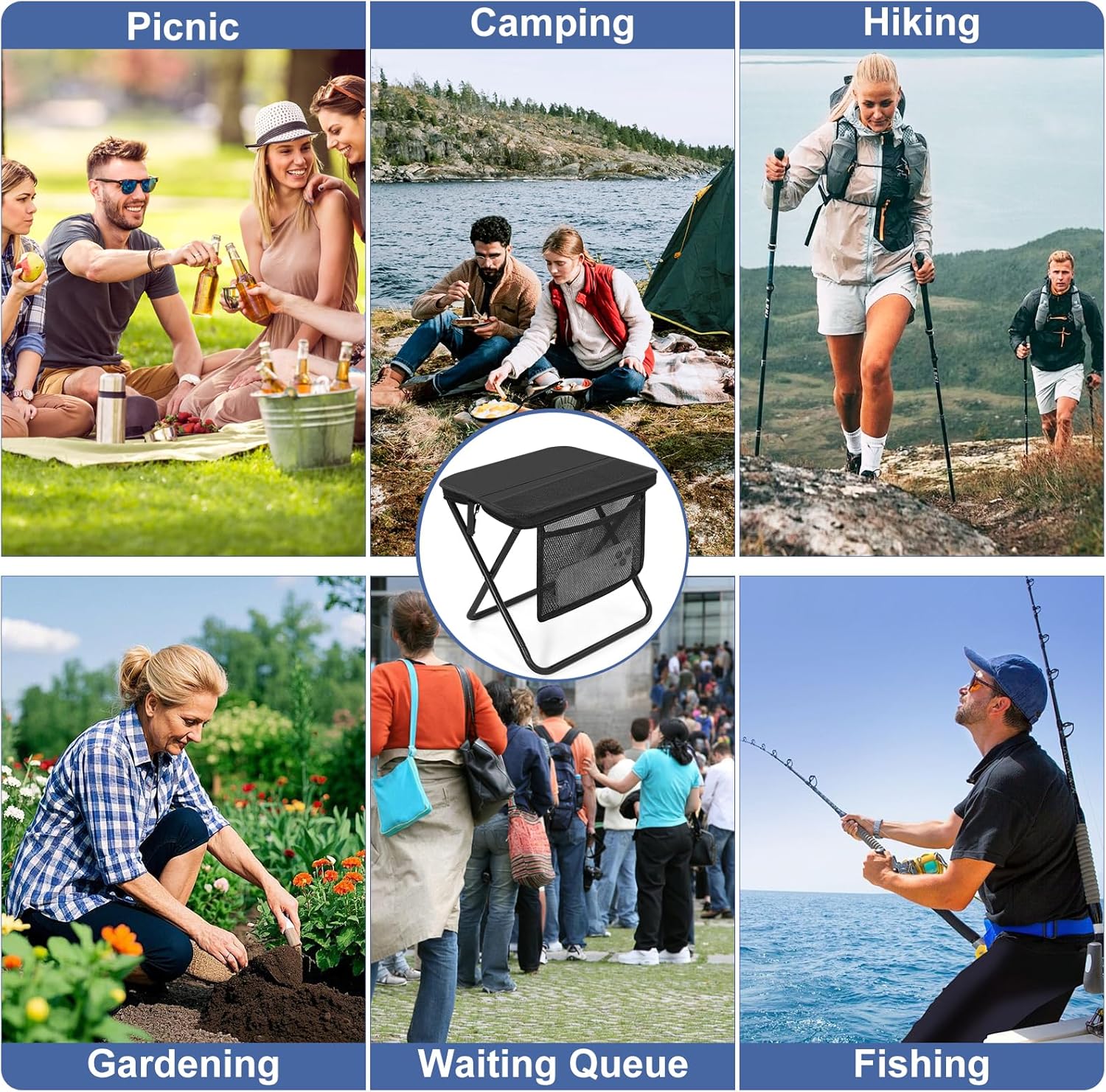 🔥Limited Time 49% Off✨Portable Folding Camping Stool