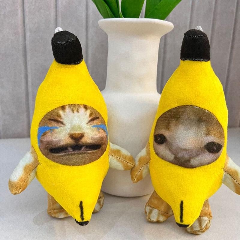 Banana Plush Pendant Cute Crying Banana Funny Key Chain