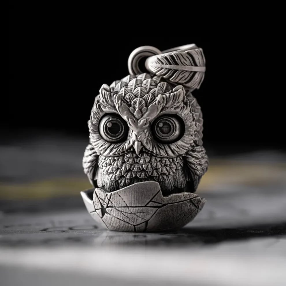 🔥Last Day 49% OFF - 🦉Handmade Owl Fidget Pendant
